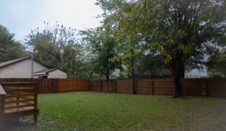 Backyard/exterior view of the house